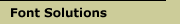 Font Solutions