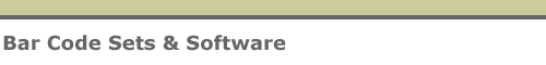 Bar Code Sets & Software