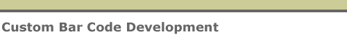 Custom Bar Code Development