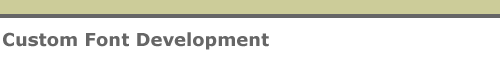 Custom Font Development